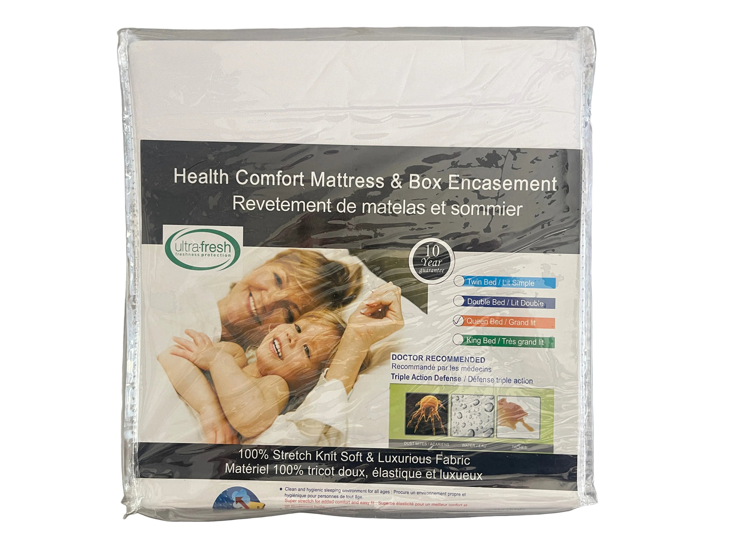 Surmatelas Queen/Double Healthguard/Anti-punaises de lit