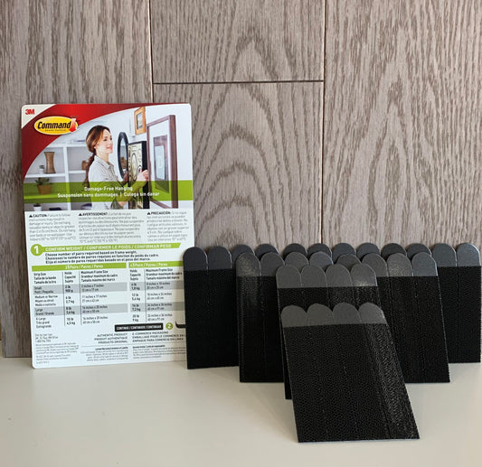 3M Large Picture Hanging Strips - Black